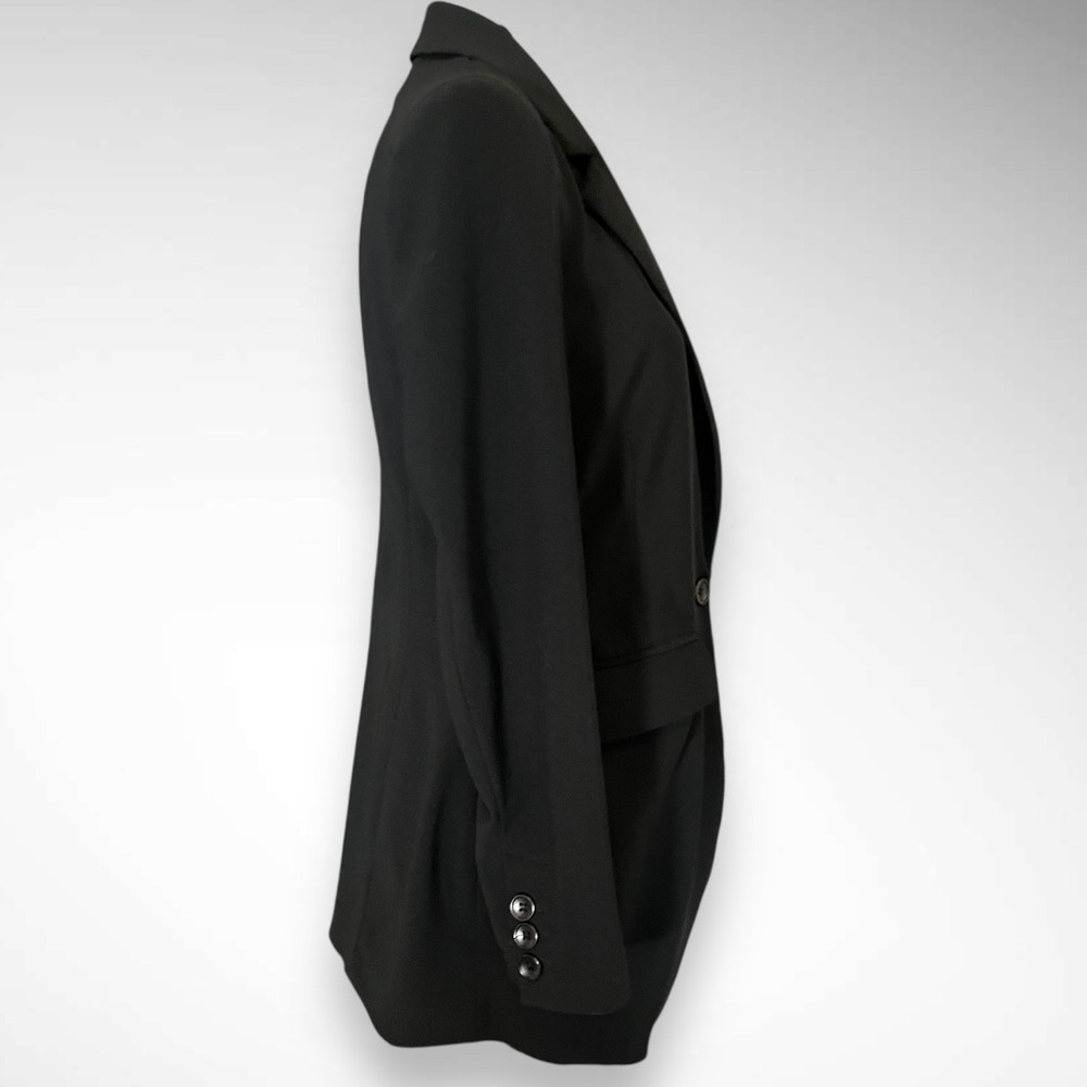 BOSTON PROPER Women's Black Beyond Travel Classic‎ Boyfriend Blazer | EUC - Picture 4 of 10